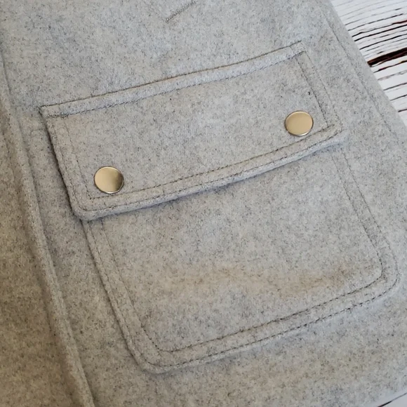 🆕️ GAP GIRLS GREY WOOL COAT 🤍 - Picture 3 of 10